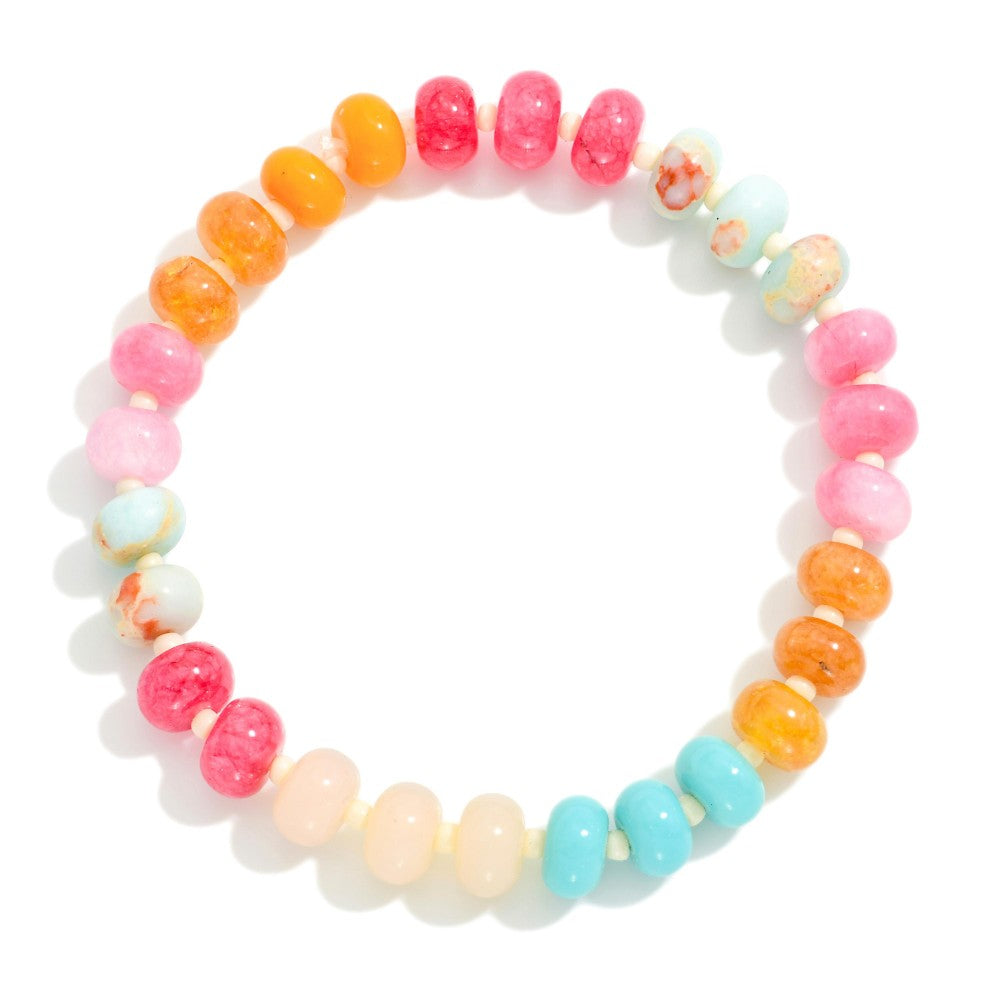Pink Candy Stone Bracelet