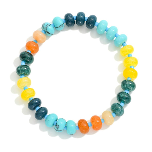 Turquoise Candy Stone Bracelet