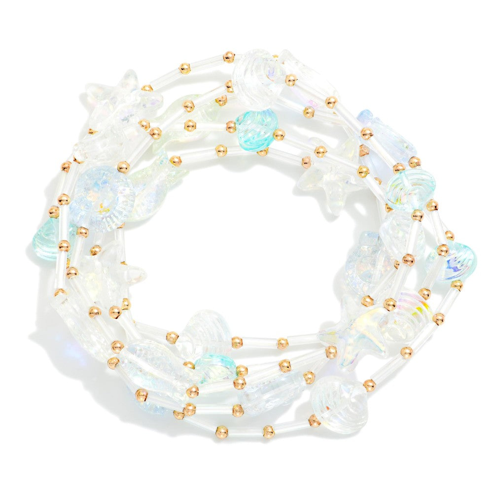 Crystal Beach Beaded Bracelet