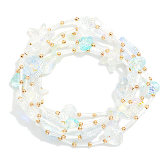 Crystal Beach Beaded Bracelet