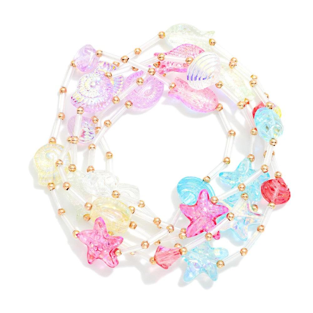 Multi Color Beach Beaded Bracelet