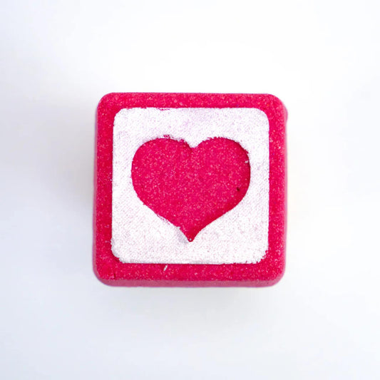 Heart Block Symbol Bath Bomb - Red