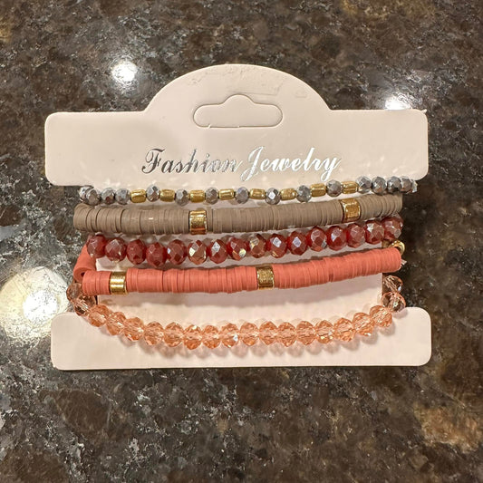 Everyday Bracelet Stacks - Grey/Mauve