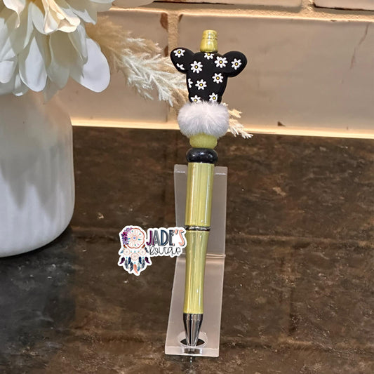Black Daisy Ollie Cow Pen