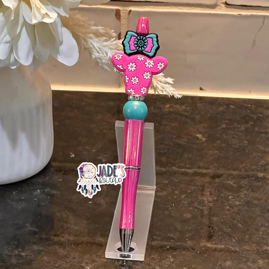 Pink Daisy Ollie Cow Pen