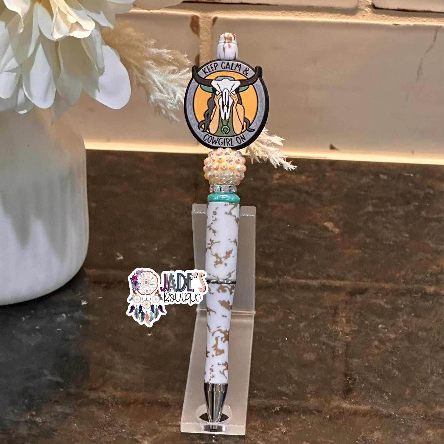 Keep Calm & Cowgirl On Pen