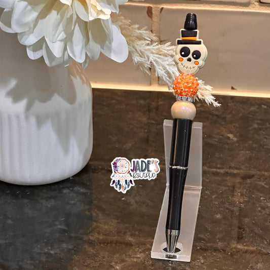 Beige Skull Pen