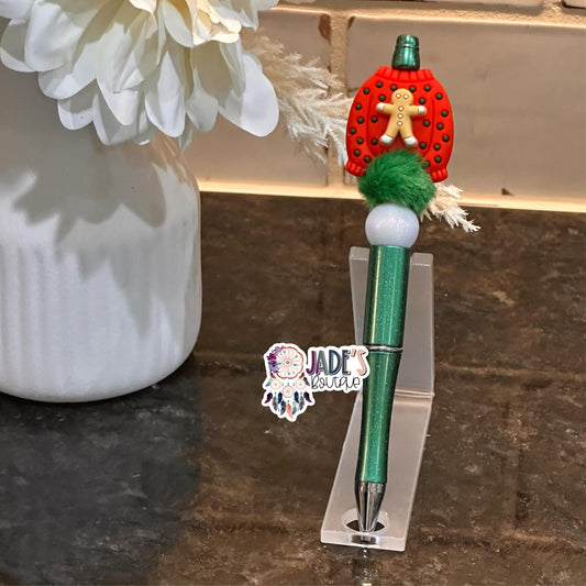 Red Gingerbread Sweater Pen