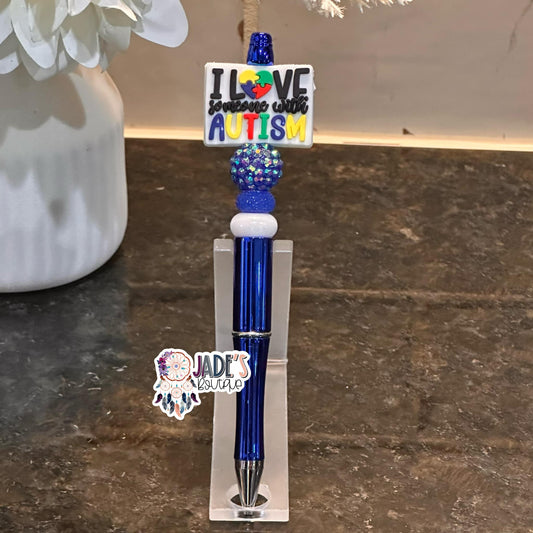 I Love Someone With Autism Pen