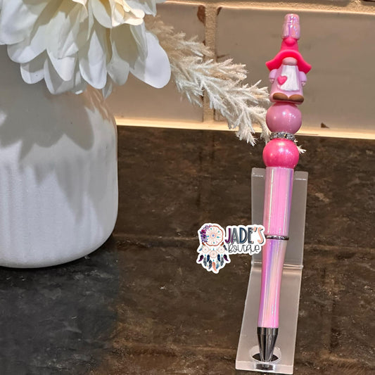 Garden Gnome Pink Pen