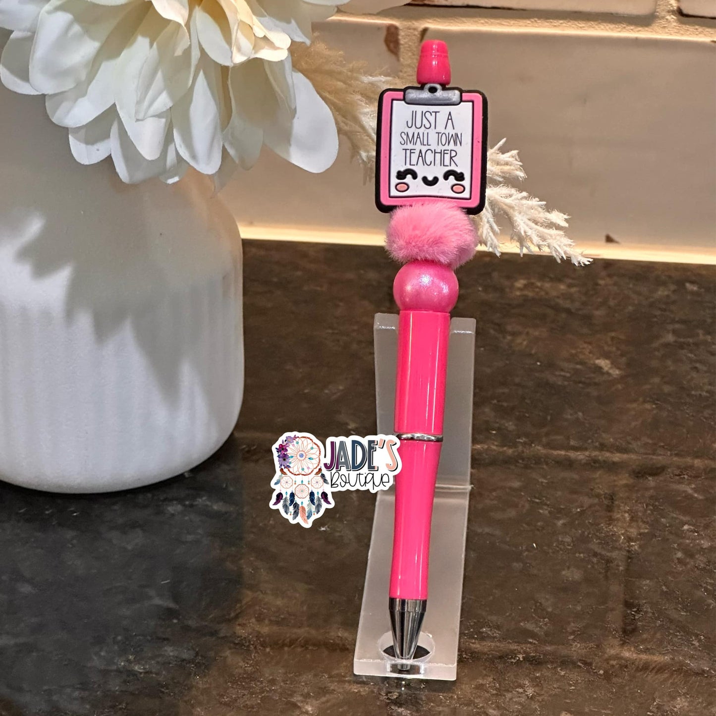 Just a Small Town Teacher Clipboard Pen