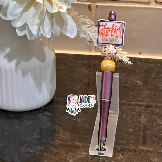 Thankful Grateful Blessed Pen