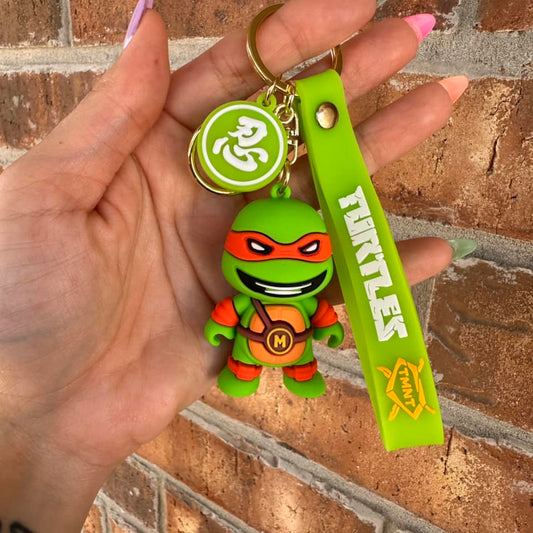 M Turtle Keychain