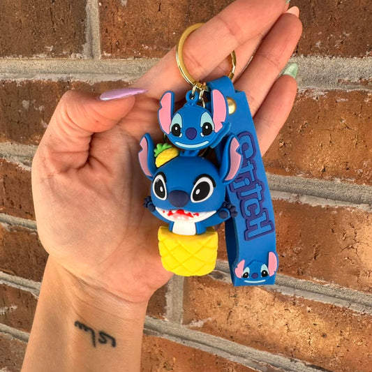 Blue Guy - Pineapple Keychain