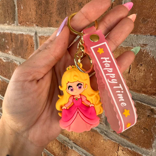 Peach Keychain