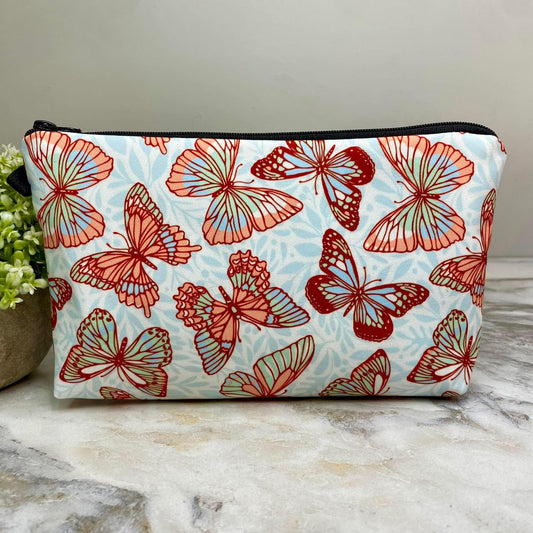 Blue/Orange Butterfly Pouch