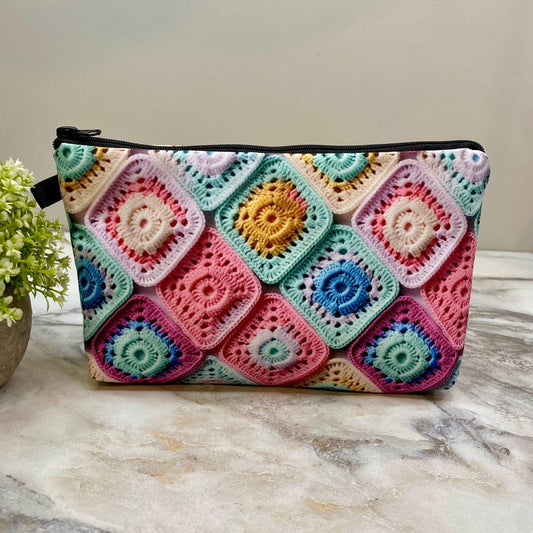 Granny Squares Pastel Pouch