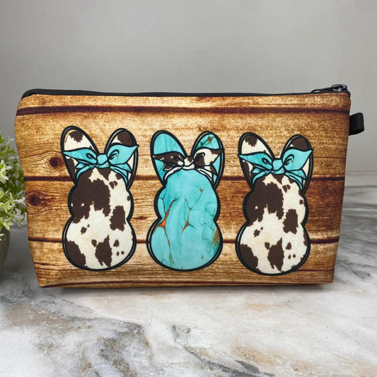 Turquoise Bunny Pouch