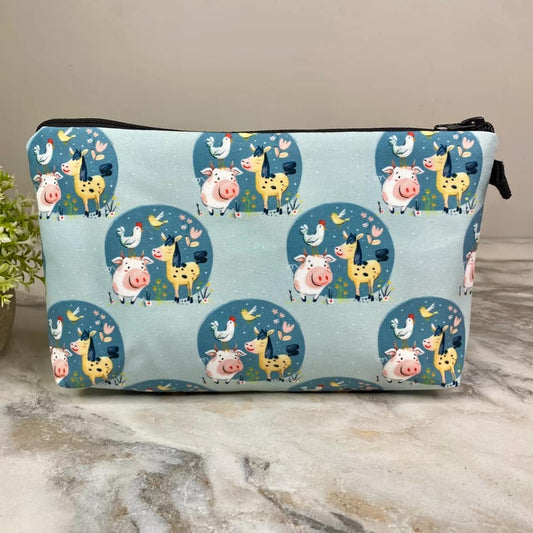Farm Animal Globe Pouch