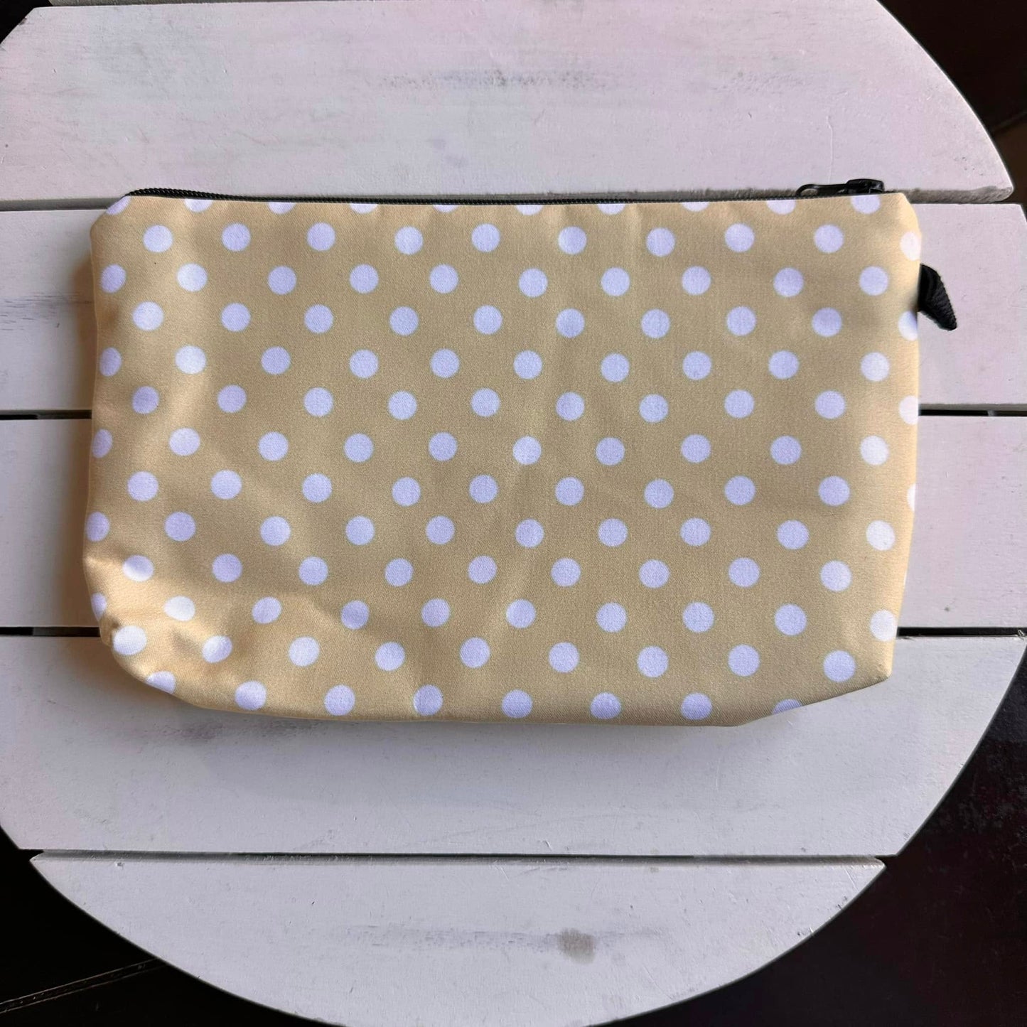 Yellow Polka-Dot Pouch