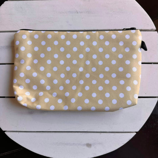 Yellow Polka-Dot Pouch