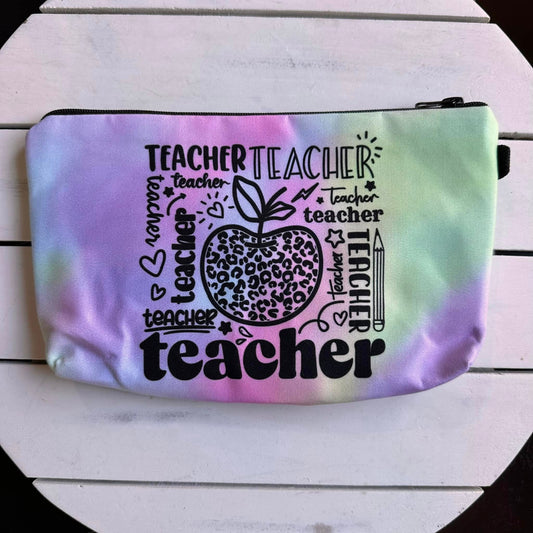 Tie Dye Teacher Pouch