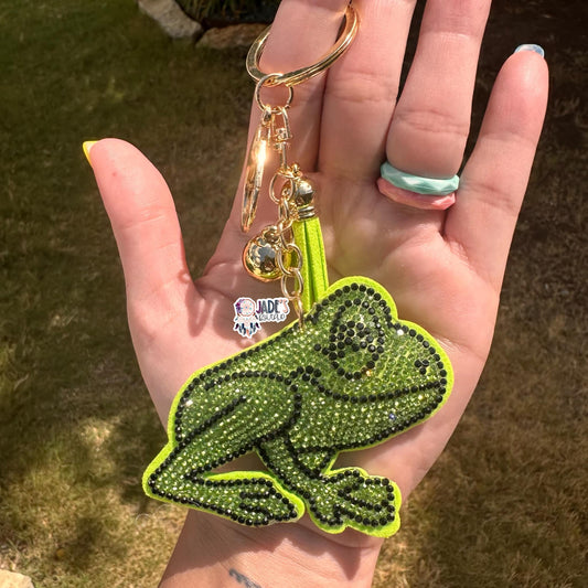 Frog Rhinestone Keychain/Bag Charm