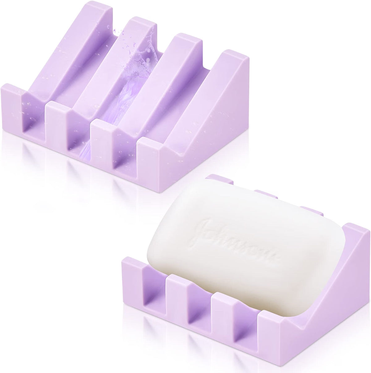 Silicone Soap Tray - Purple