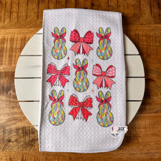 Bunny Bow Tea Towel