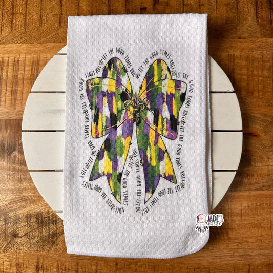 Let The Good Times Roll Tea Towel