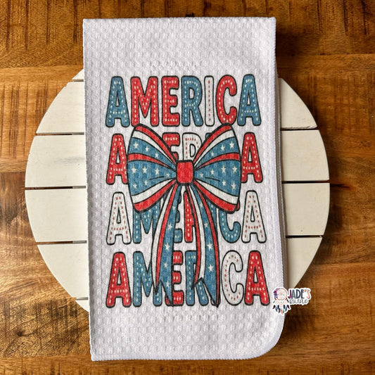 America Bow Tea Towel
