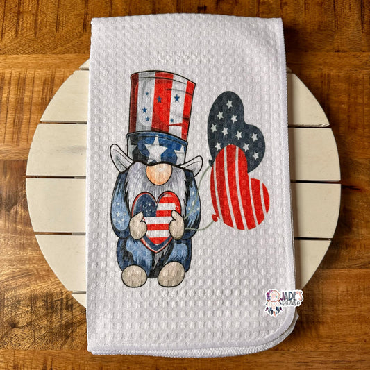 Americana Gnome Tea Towel