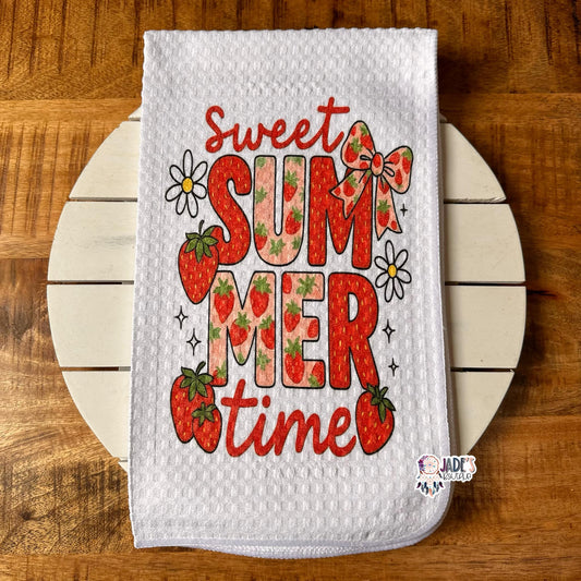 Sweet Summer Time Tea Towel