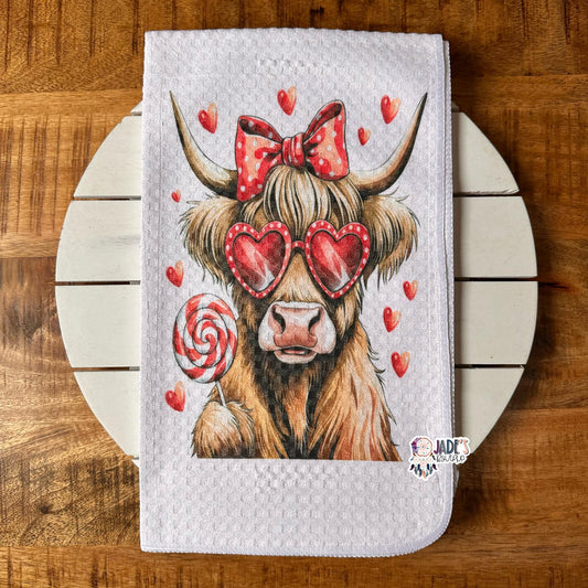 Highland Heart Tea Towel