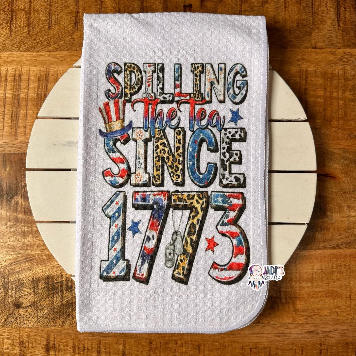 Spilling The Tea....Tea Towel