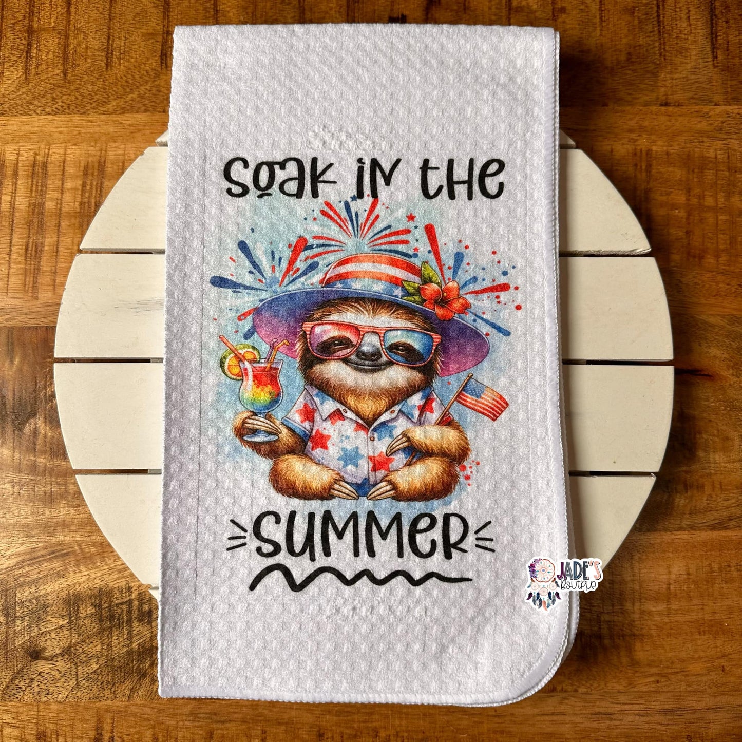Soak In The Summer Tea Towel