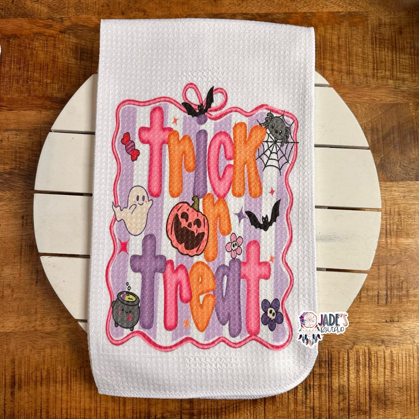 Trick or Treat Tea Towel