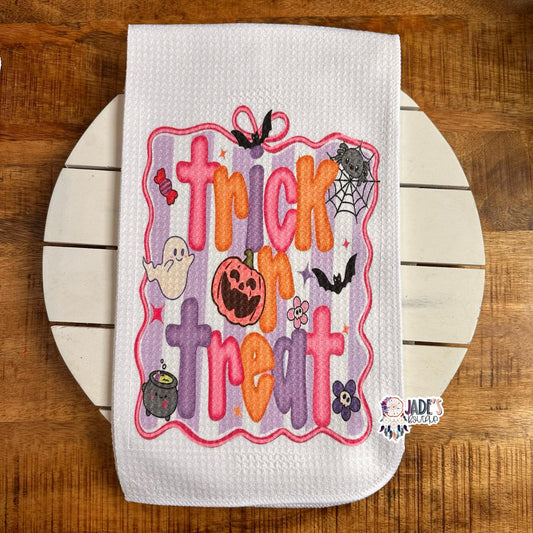 Trick or Treat Tea Towel