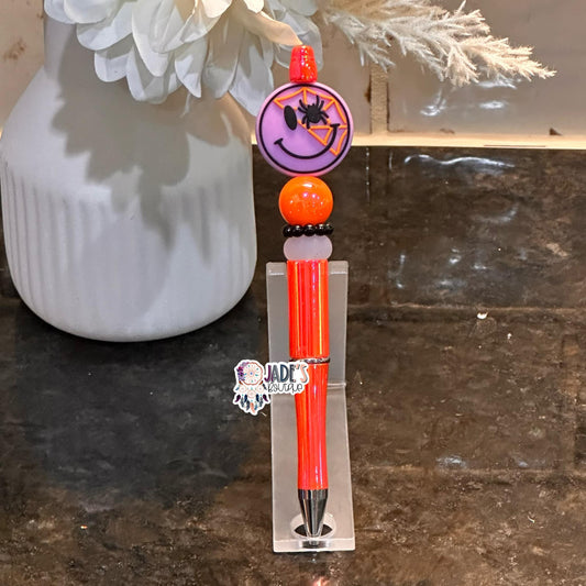Spiderweb Smiley Pen
