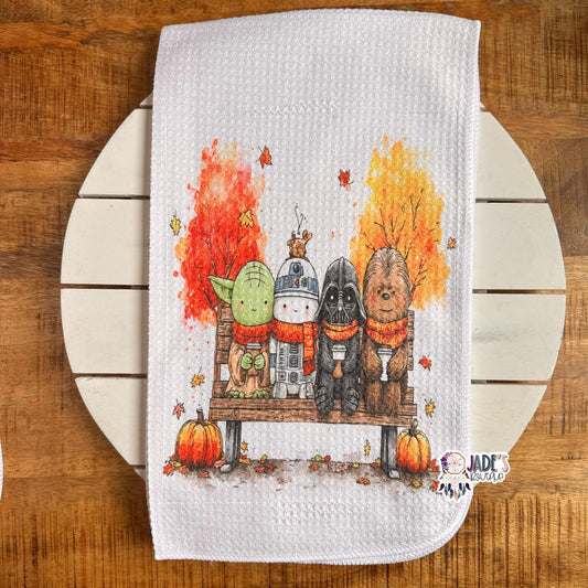 Star Friends Pumpkin Tea Towels