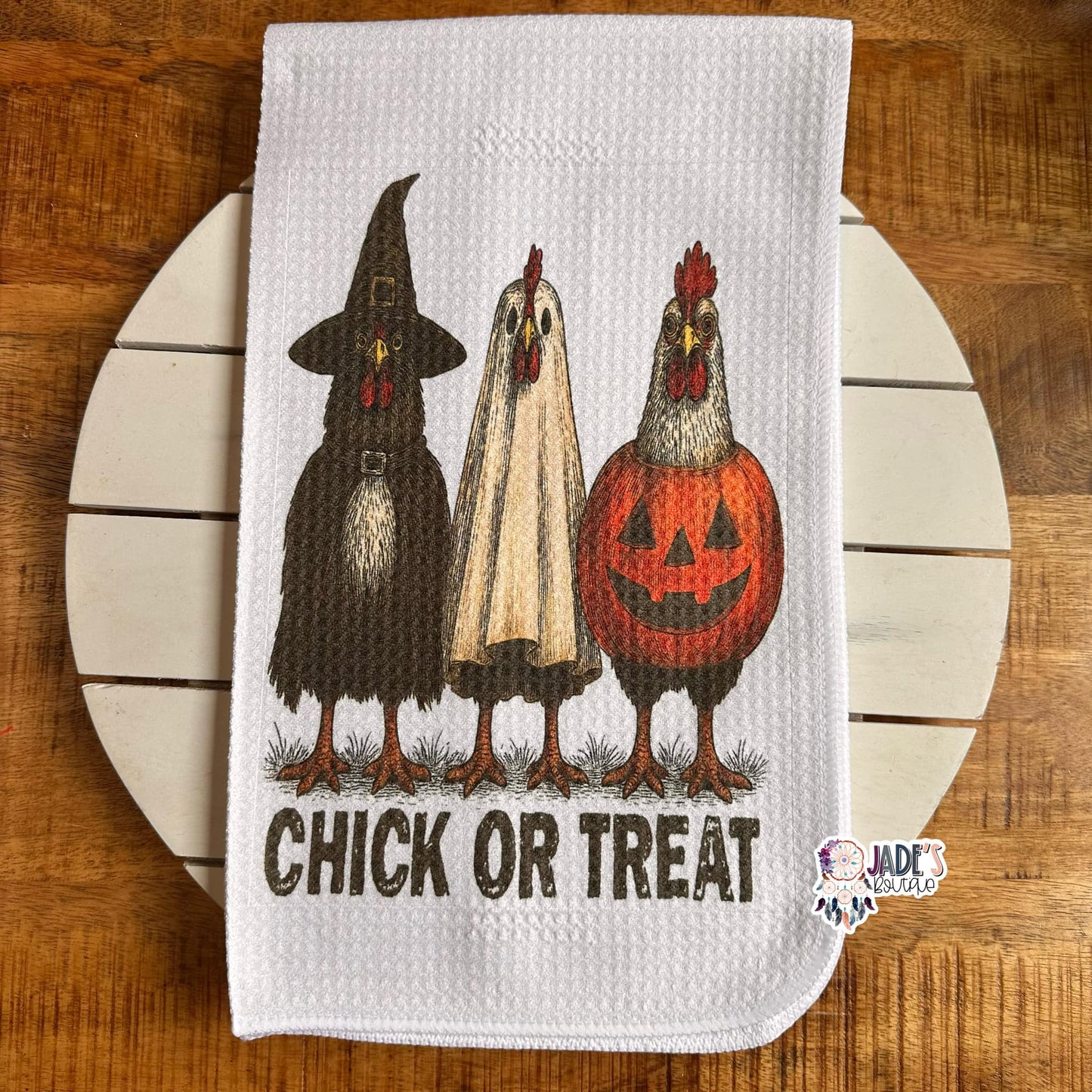 Chick or Treat Tea Towel