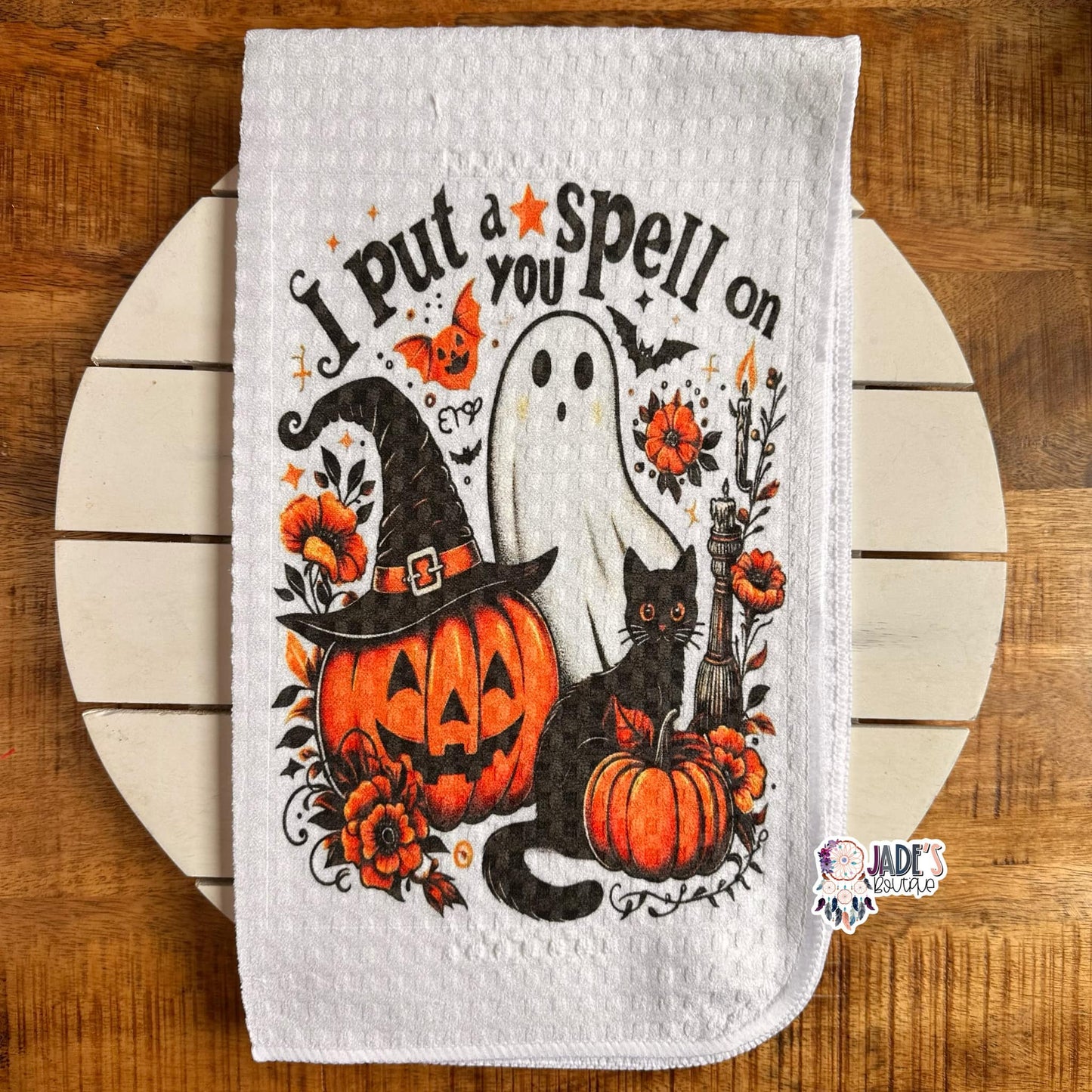 I Put A Spell On You Tea Towel