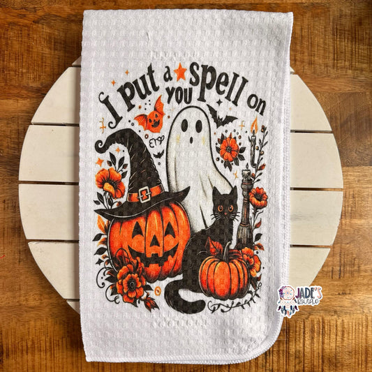 I Put A Spell On You Tea Towel