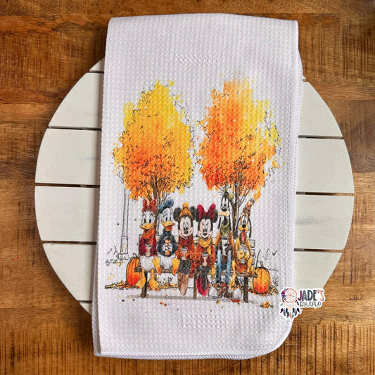 Classical Friends Pumpkin Tea Towel