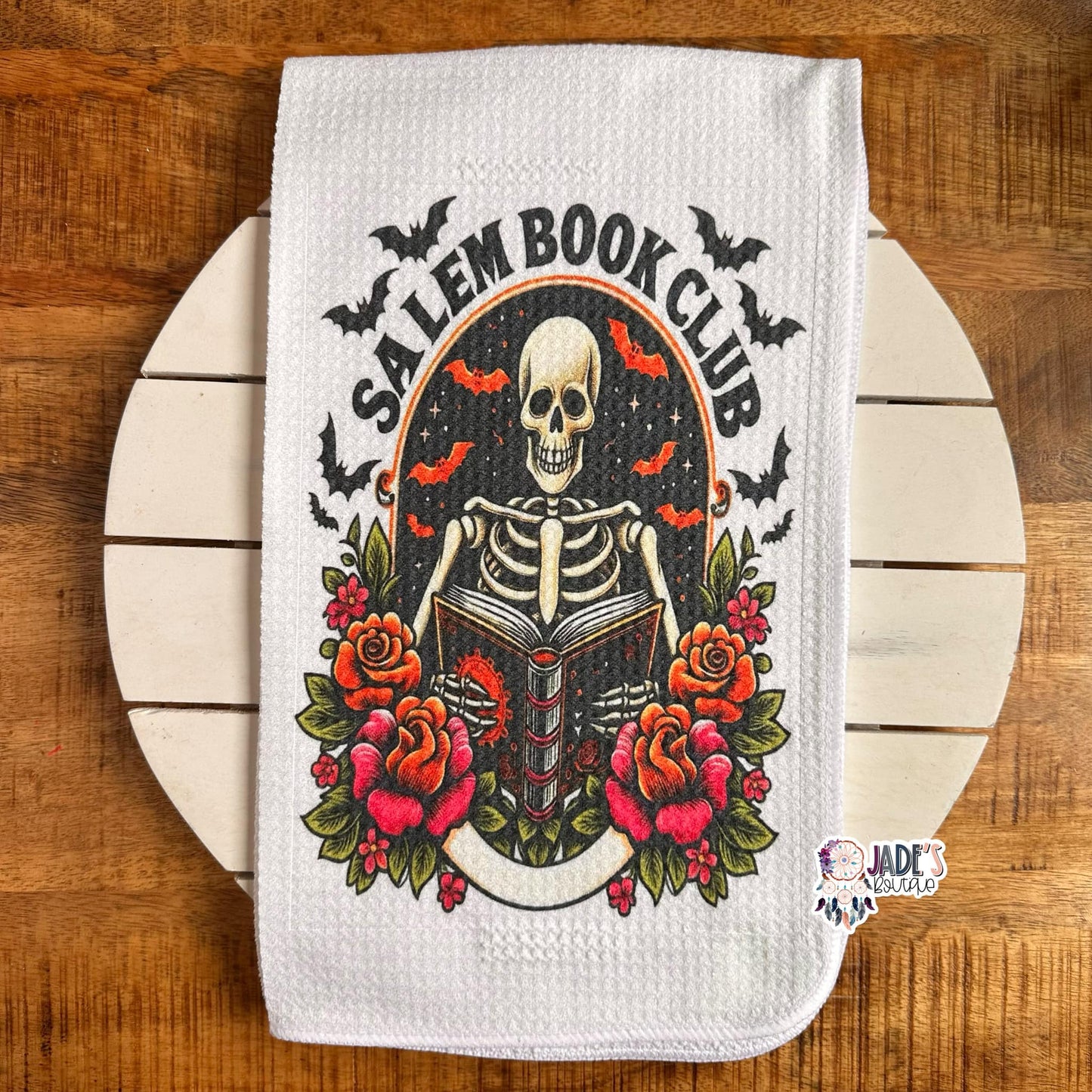 Salem Book Club Tea Towel