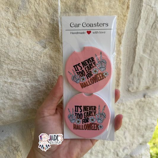 Ceramic Coasters - It's Never Too Early For Halloween