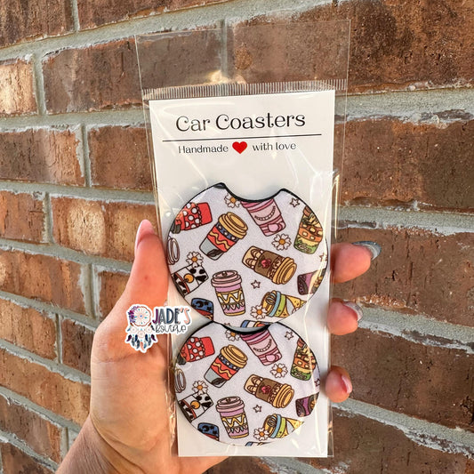 Mouse Cups Car Coasters