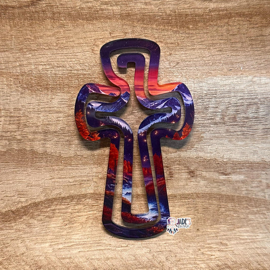 Mountain Skies Jumbo Cross Clip
