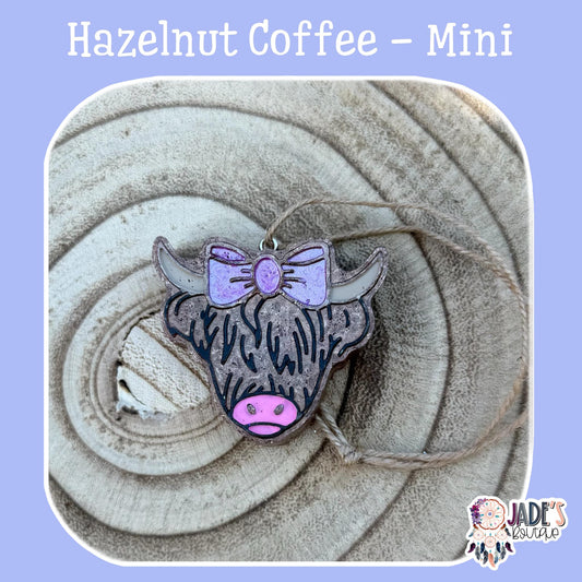 Purple Highland Cow Mini - Scent Hazelnut Coffee