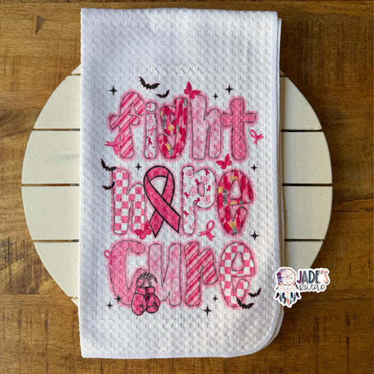 Fight Hope Cure Tea Towel